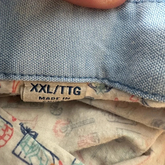 Tommy Bahama Men’s Button Up Shirt  White Nova Wave Cocktail Drinks Print XXL‎ - Picture 7 of 7